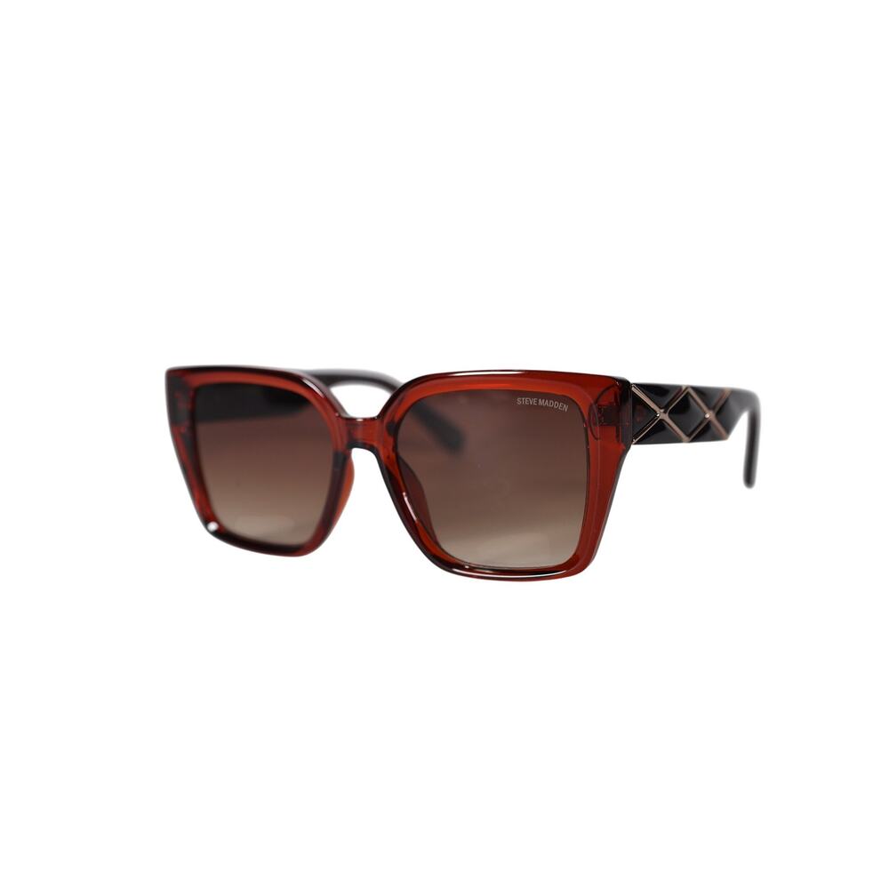 Steve Madden POPPYN Oversized Square Sunglasses – Brown / Brown Gradient – NWT